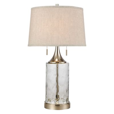 Tribeca 27″ High 2-Light Table Lamp - Clear