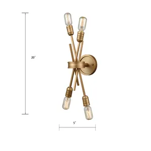 Xenia 20'' High 4-Light Sconce - Matte Gold 2
