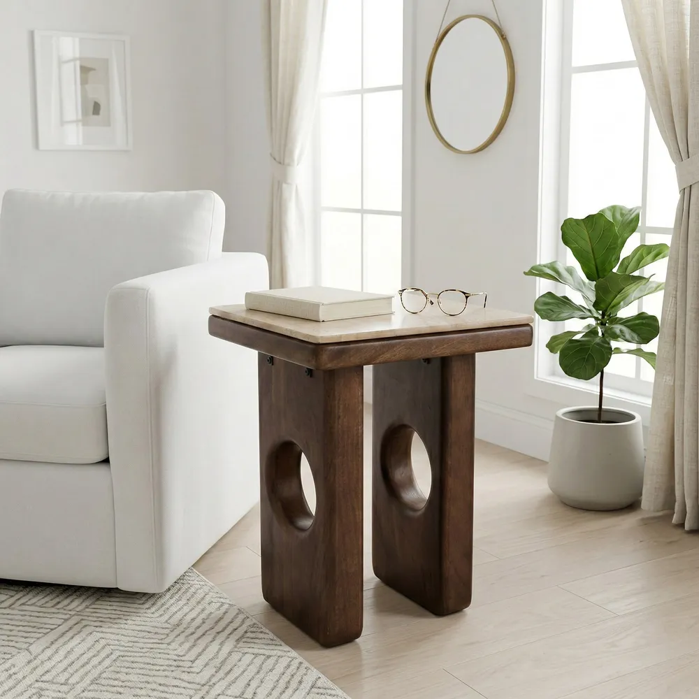 ELWINPARK TAN TABLE 21 (IN)