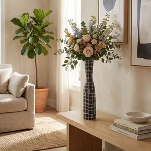 GAINES BLACK VASE 25 (IN) 11