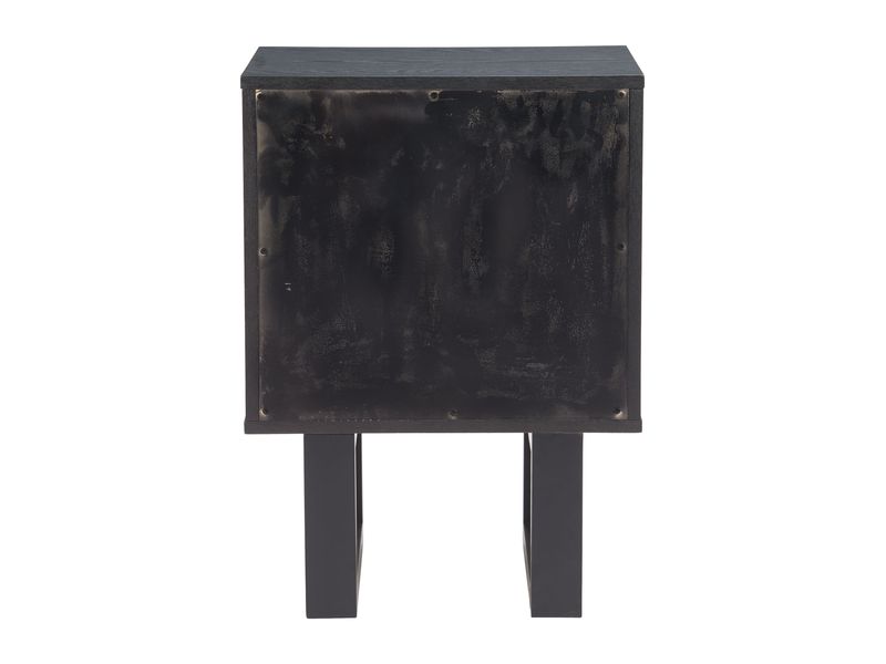 Aremi Nightstand Brown & Black 5