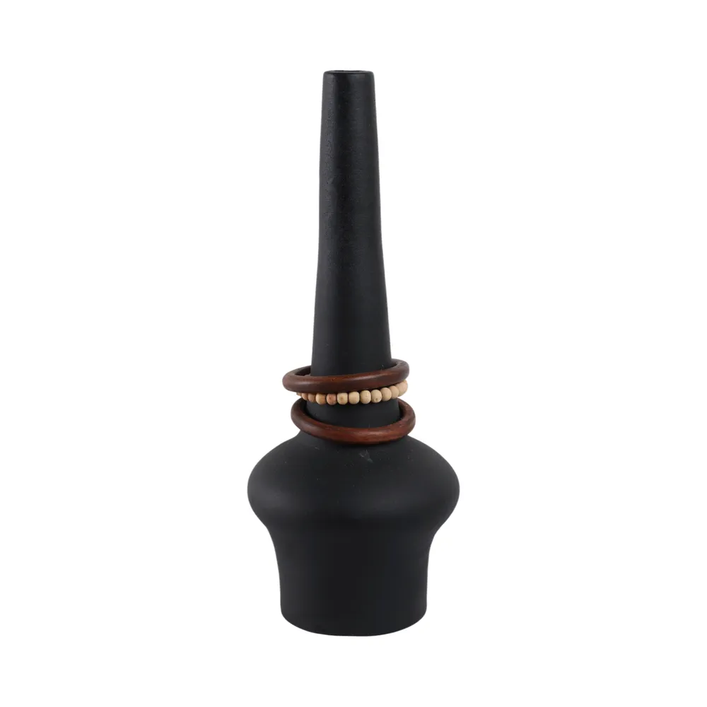 FARROWMILL BLACK VASE 21 (IN)