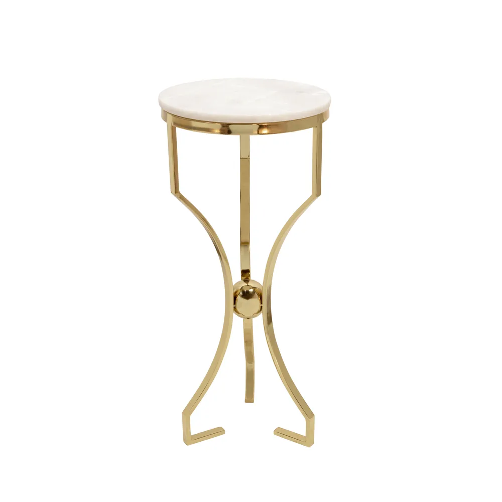 COLVINLAND GOLD ACCENT TABLE 26 (IN)