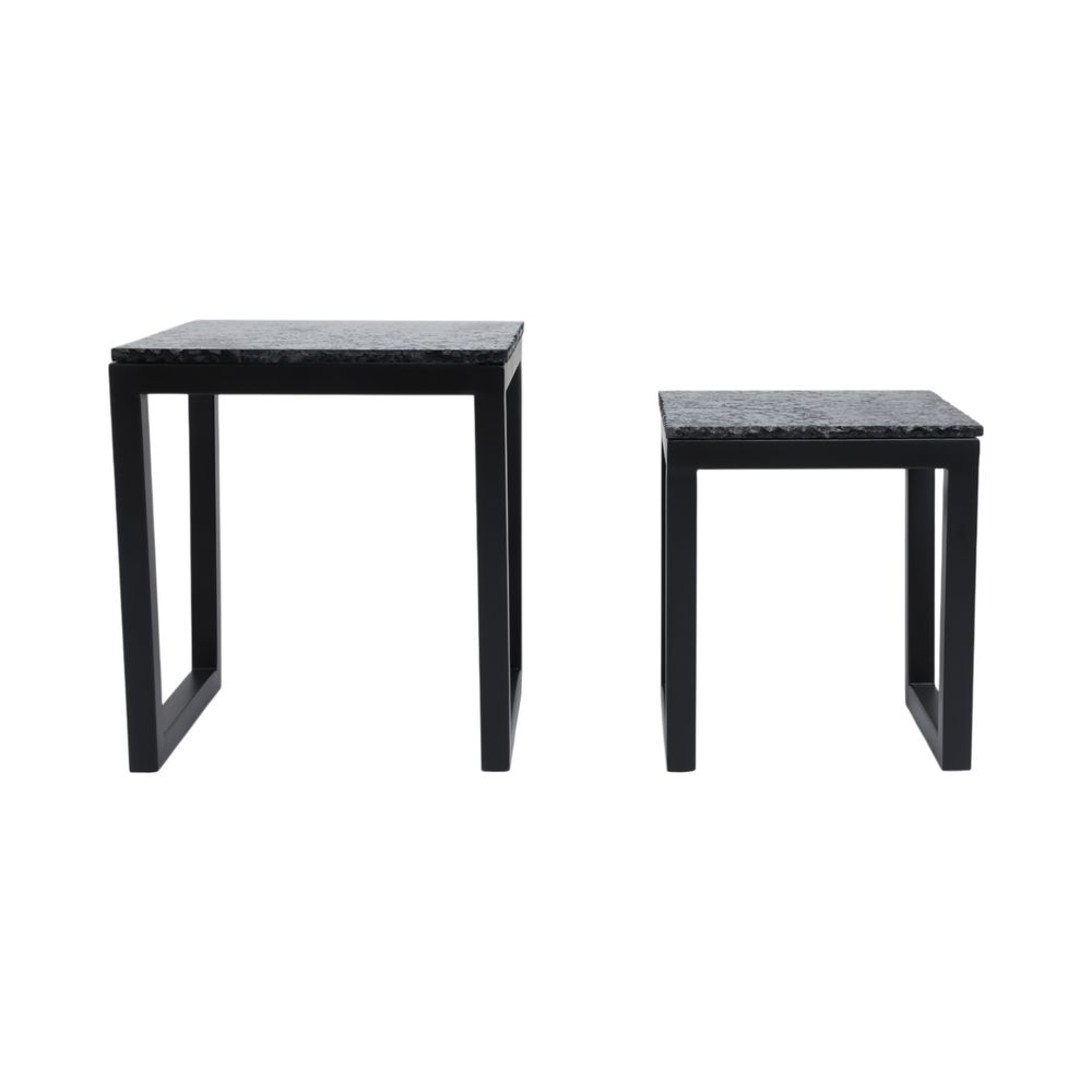 DRAKECLIFF SET OF 2 BLACK TABLE 23 (IN)