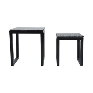 DRAKECLIFF SET OF 2 BLACK TABLE 23 (IN) 3