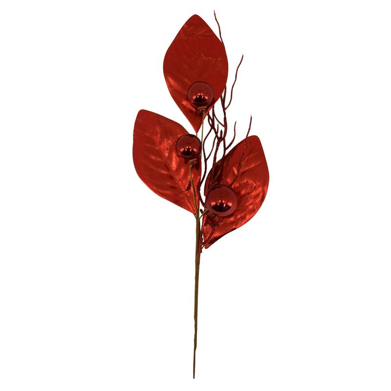 METALLIC LEAVES WITH BALL SPRA
