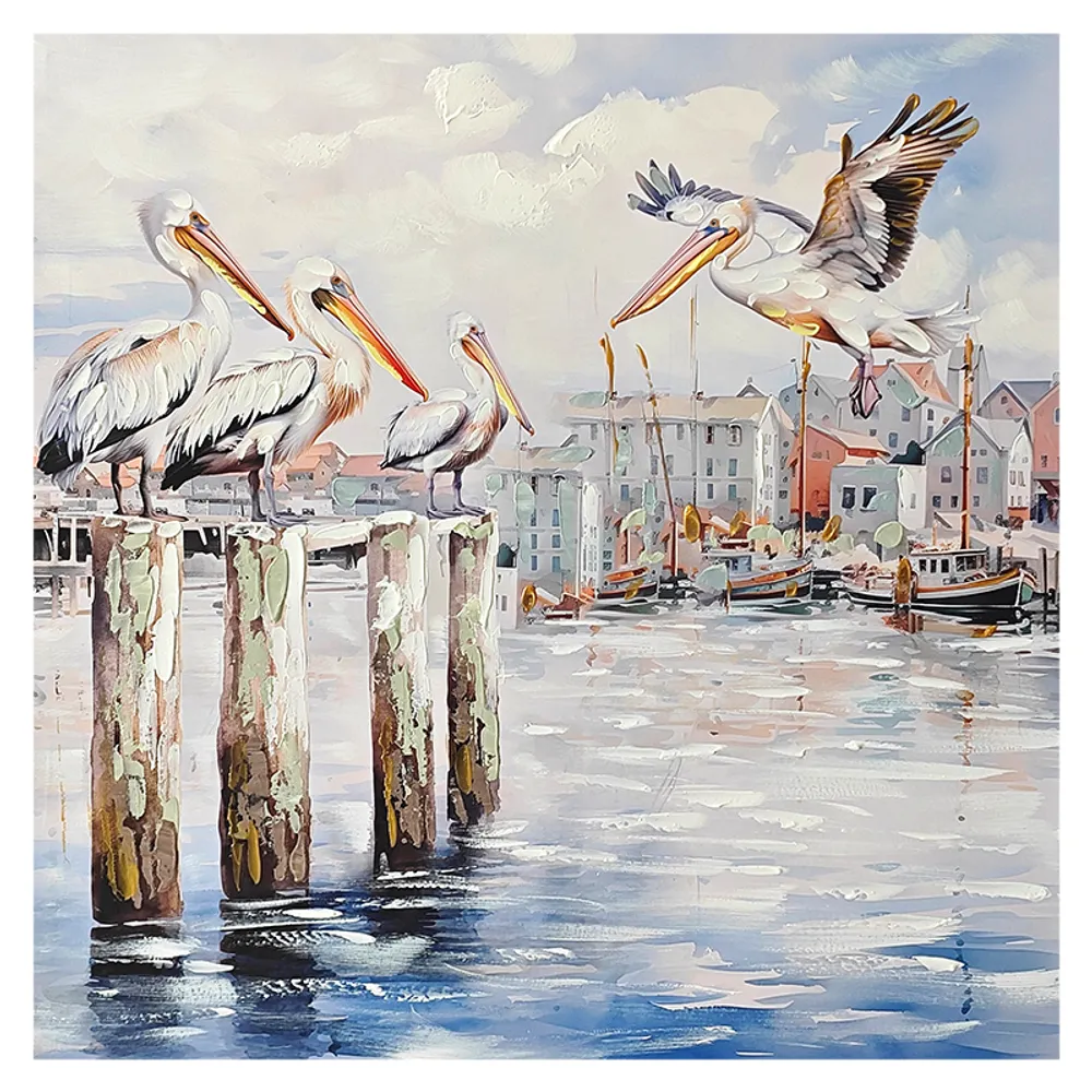 31-1/2" PELICAN CANVAS ART