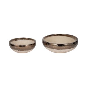 DANFORTHMILL SET OF 2 GRAY BOWLS 5 (IN) 3