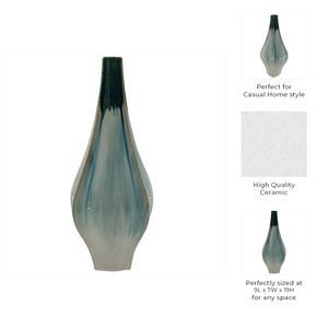 SLATERFORD GREEN VASE 19 (IN) 9
