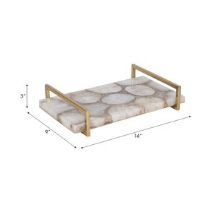 HERMONBROOK IVORY TRAY 3 (IN) 9