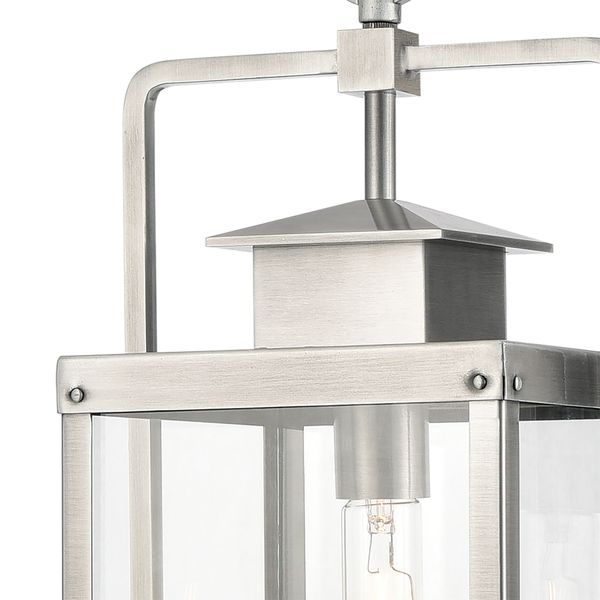 Crested Butte 9'' Wide 1-Light Outdoor Pendant - Antique Brushed Aluminum