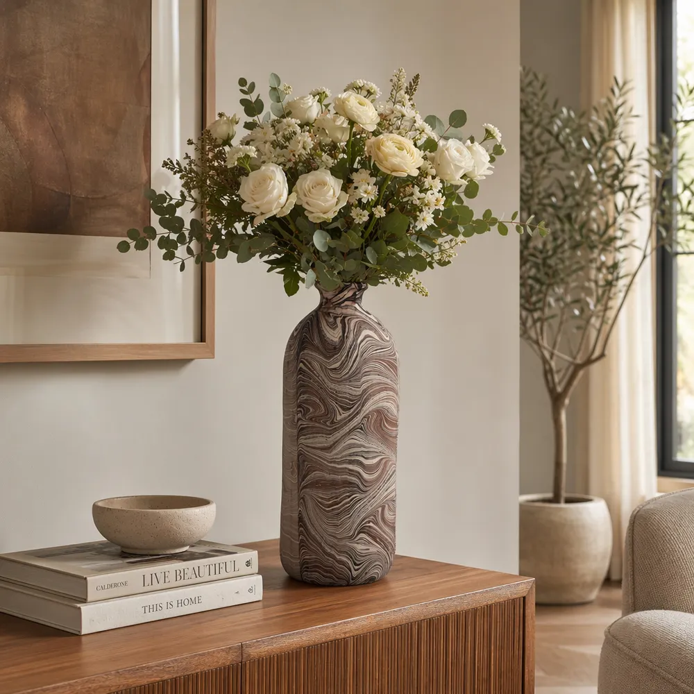 LONDONSIDE BROWN VASE 22 (IN)