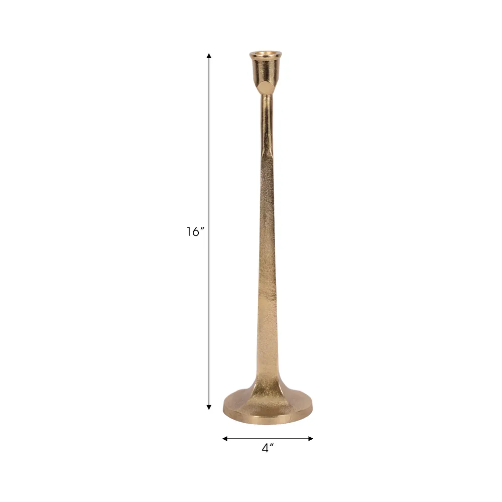 DALELEY GOLD CANDLE HOLDER 17 (IN)
