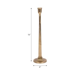 DALELEY GOLD CANDLE HOLDER 17 (IN) 9