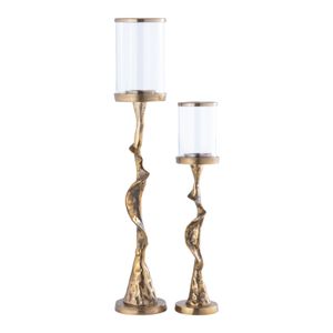 GARNETTMORE SET OF 2 GOLD CANDLE HOLDER 30 (IN) 1