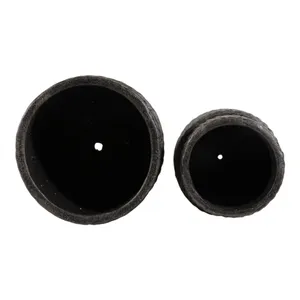BELLCROSS SET OF 2 BLACK PLANTER 10 (IN) 9