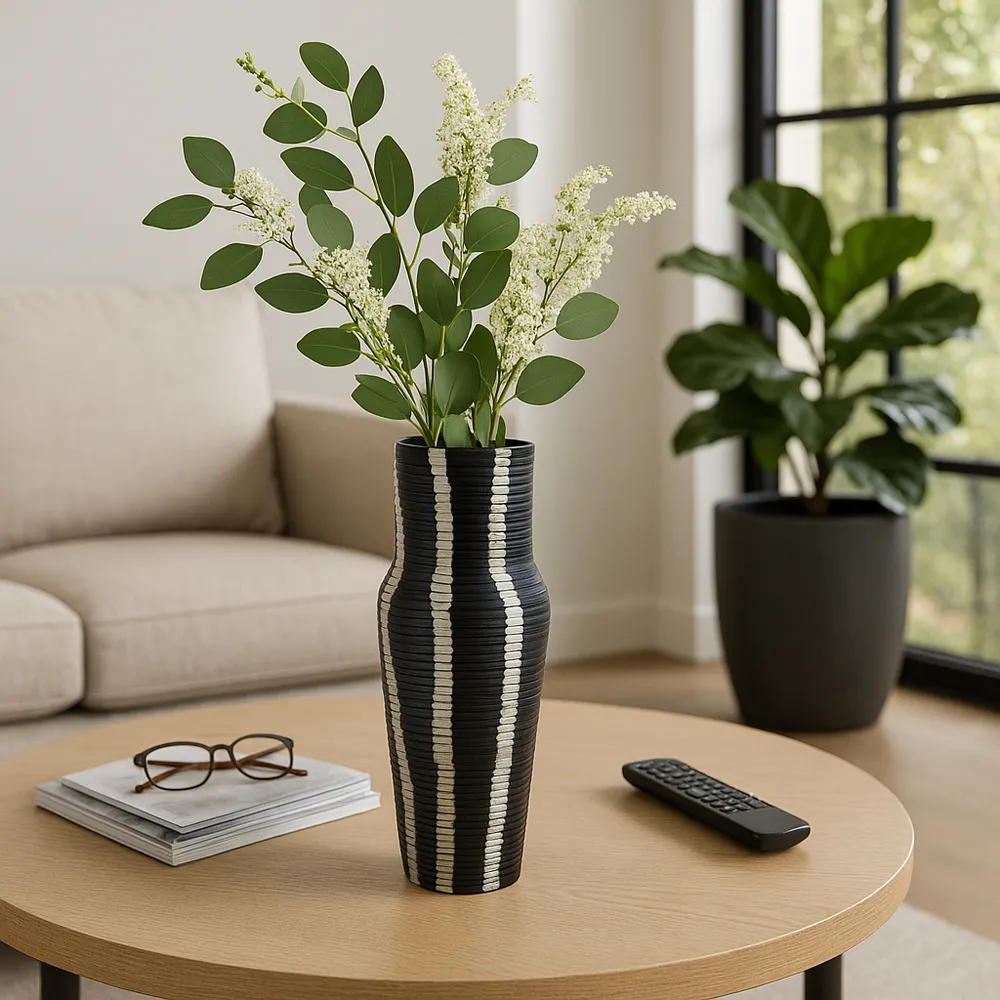 SAGEVALE GRAY VASE 12 (IN)