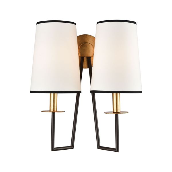 Nico 17'' High 2-Light Sconce - Gold Leaf