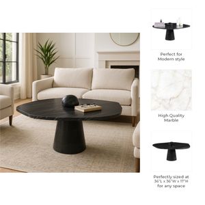 HADLEYGROVE BLACK COFFEE TABLE 17 (IN) 10