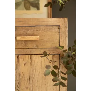 Reclaimed Wood Cabinet with Two Doors and Two Drawers 5