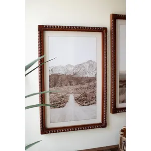 Set of 2 Framed Cowboy & Horse with Desert Scene Photography Prints under Glass 4