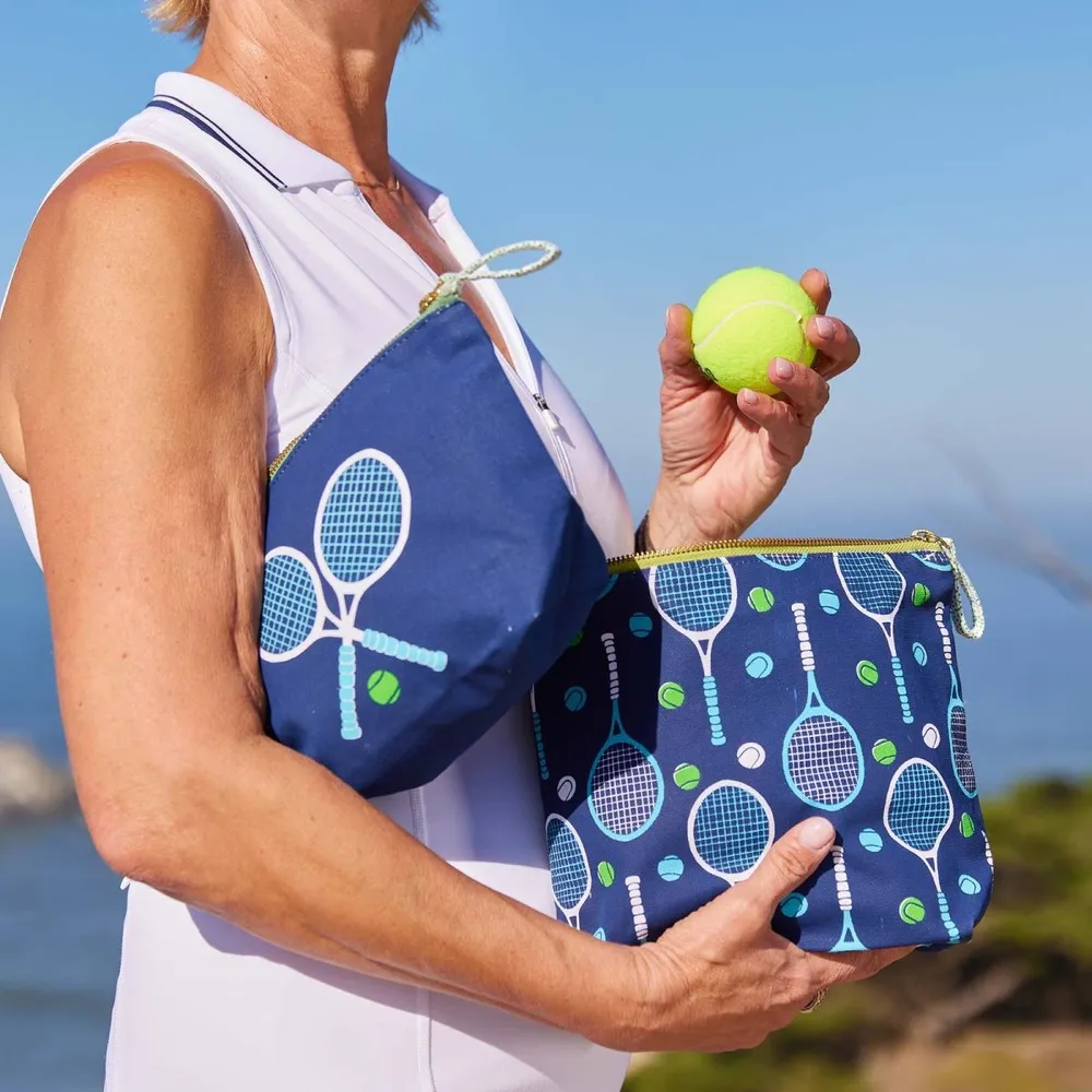 Tennis Navy Solo Medium Essential Canvas Pouch
