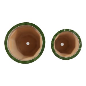 ENOCHFIELD SET OF 2 GREEN PLANTER 7 (IN) 8