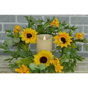 Sunflower Garden 6.5in Candle Ring 1