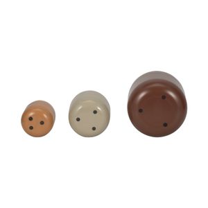 DUFFYHOLM SET OF 3 TAN VASES 12 (IN) 7