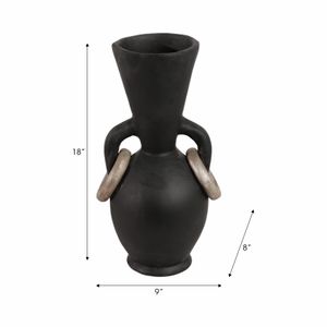 ARLOVALE BLACK VASE 18 (IN) 10