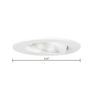 Halo 5'' Wide 1-Light Recessed Trim - Matte White 2