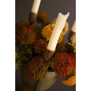 Set of 2 Taper Candelabras with Planters 6