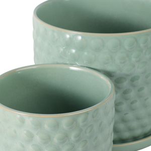 WINTONLAND SET OF 2 GREEN PLANTER 9 (IN) 7