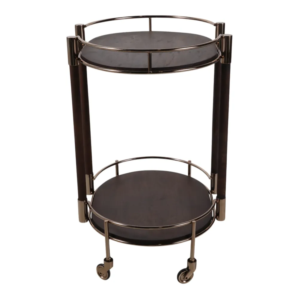 GUNNARWAY BRONZE BAR CART 30 (IN)