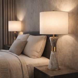 SAMSONGROVE GRAY LAMP 25 (IN) 10