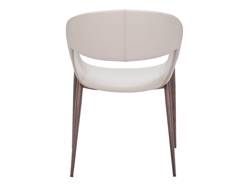 Limay Dining Chair Beige & Walnut 5