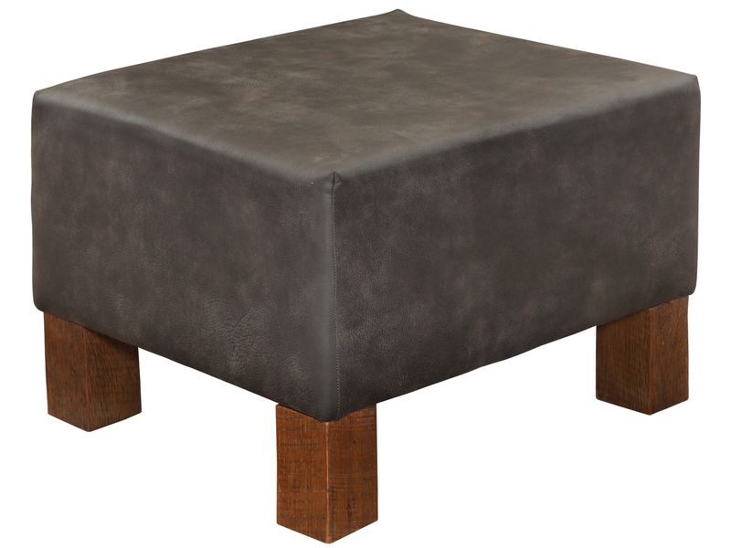 Upholstered Cocktail Ottoman - Cedar Leg - Customer Fabric 1