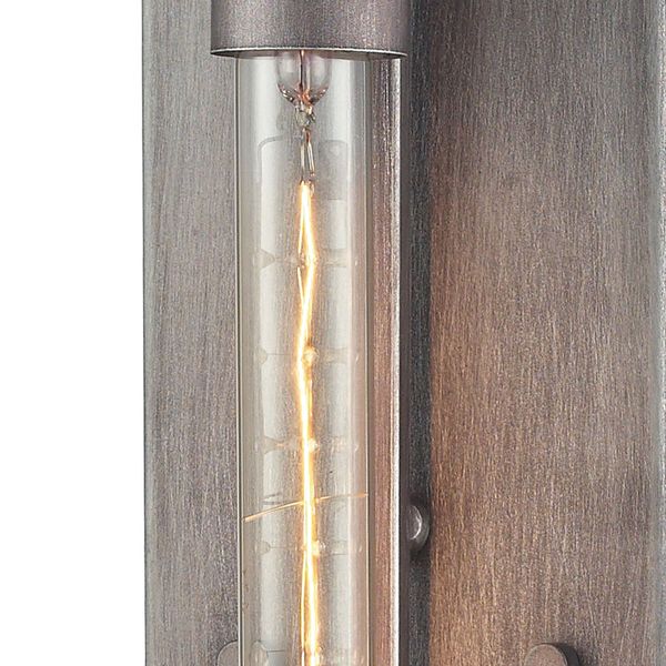 Laboratory 20'' High 1-Light Sconce - Weathered Zinc