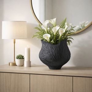 THORNTONPARK BLACK VASE 16 (IN) 2