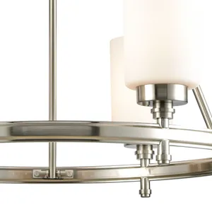 Dawson 25″ Wide 6-Light Chandelier - Satin Nickel 3
