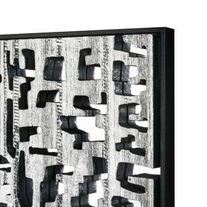 Mapped Dimensional Wall Art - Silver 3
