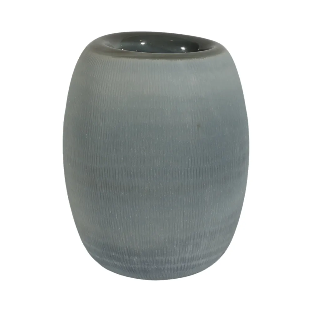 LUKELEY BLUE GLASS VASE 12 (IN)