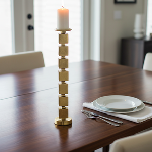 BARNETSHAW GOLD CANDLE HOLDER 24 (IN) 12