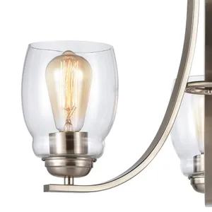 Calistoga 23'' Wide 3-Light Chandelier - Brushed Nickel 2