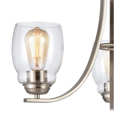 Calistoga 23'' Wide 3-Light Chandelier - Brushed Nickel