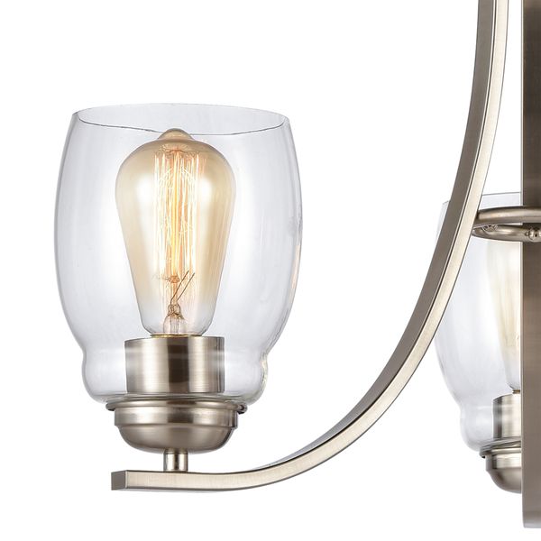Calistoga 23'' Wide 3-Light Chandelier - Brushed Nickel