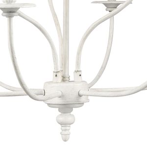 Hartford 29'' Wide 9-Light Chandelier - Farmhouse White 3