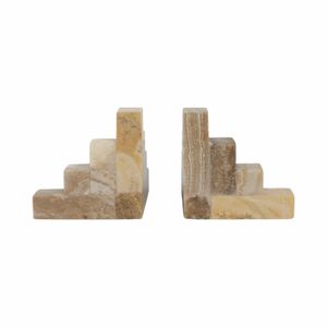 GARLANDSIDE SET OF 2 TAN BOOKENDS 6 (IN) 6