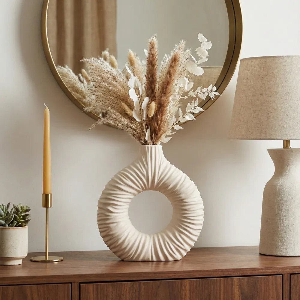CANTONGATE IVORY VASE 12 (IN)