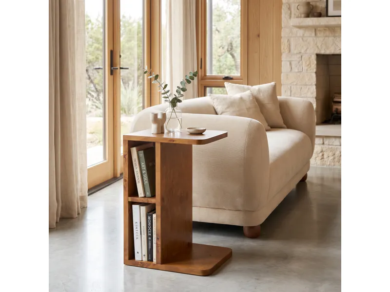 Aspen Side Table Brown 2